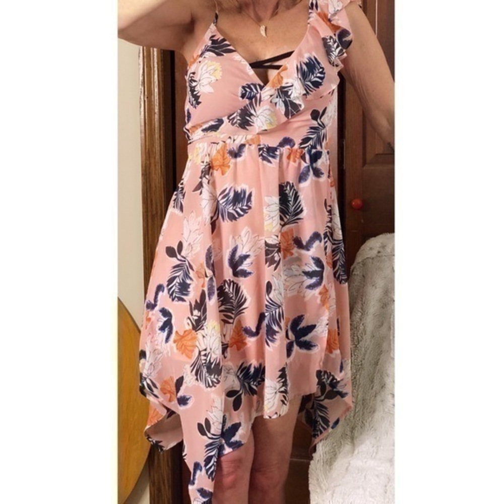 ROMANTIC BOHO FLORAL SUMMER DRESS
